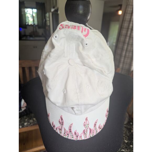 Guess Pink Bedazzled Flame Hat - Picture 1 of 3